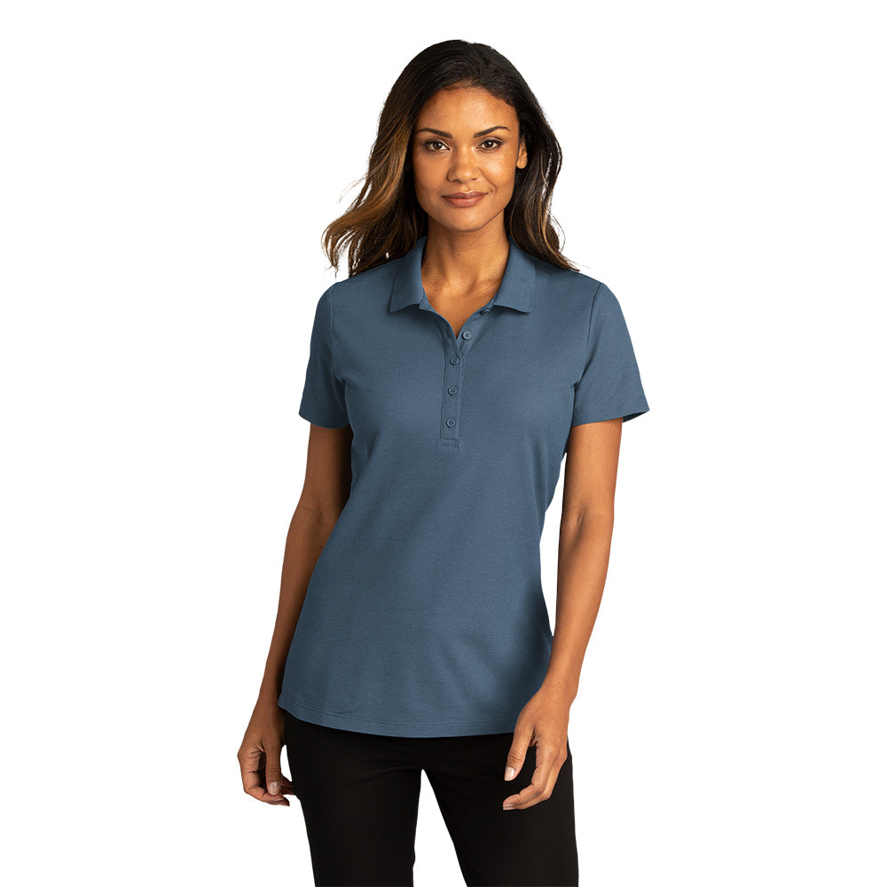 Port Authority Port Authority Women's SuperPro React Embroidered Polo - True Navy Blue