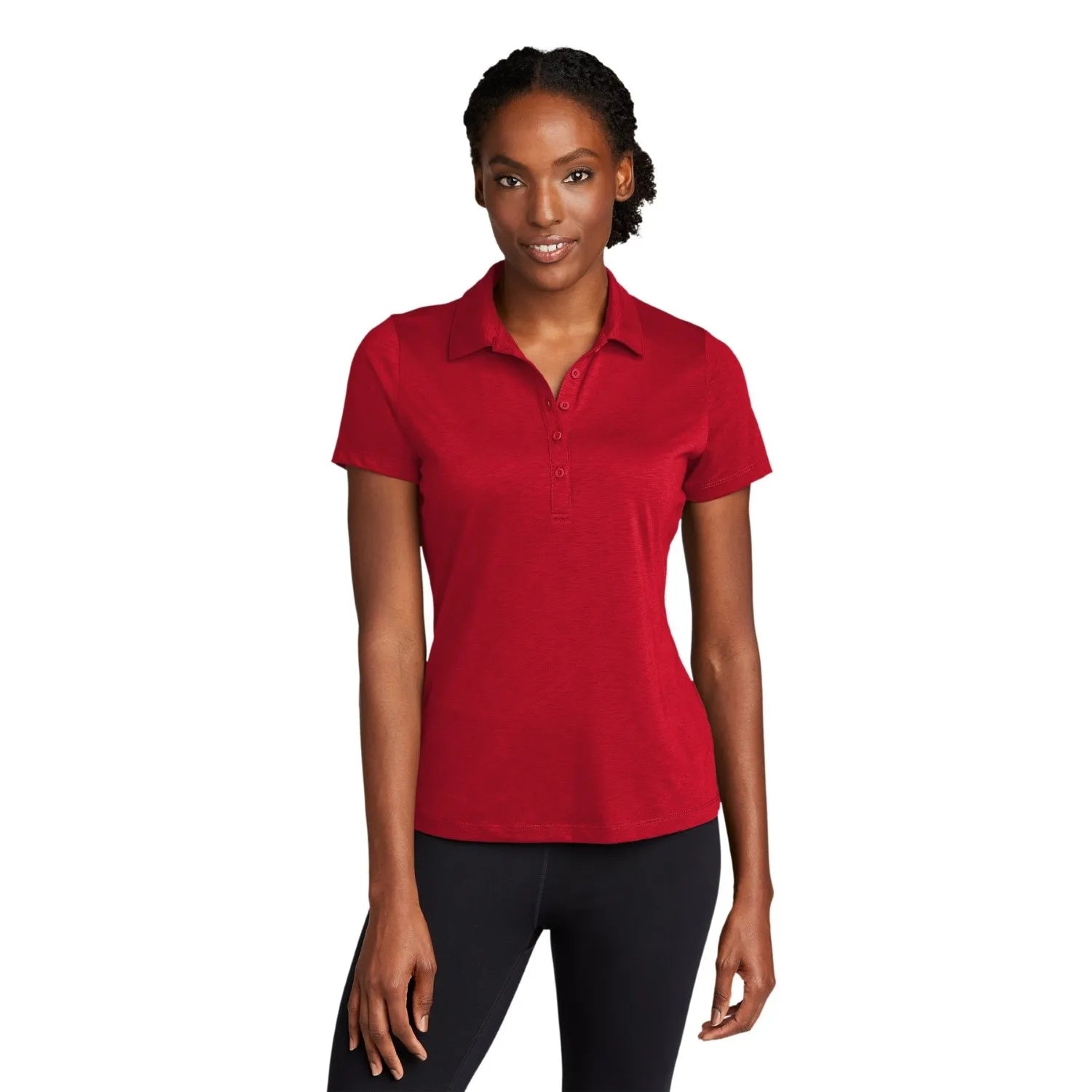 Sport-Tek Sport-Tek Women's PosiCharge Strive Embroidered Polo - Deep Red