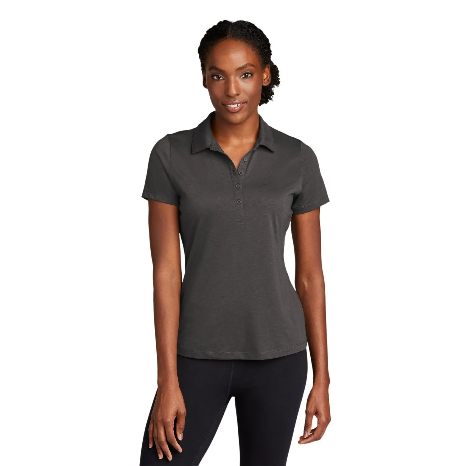 Sport-Tek Sport-Tek Women's PosiCharge Strive Embroidered Polo - Graphite Grey