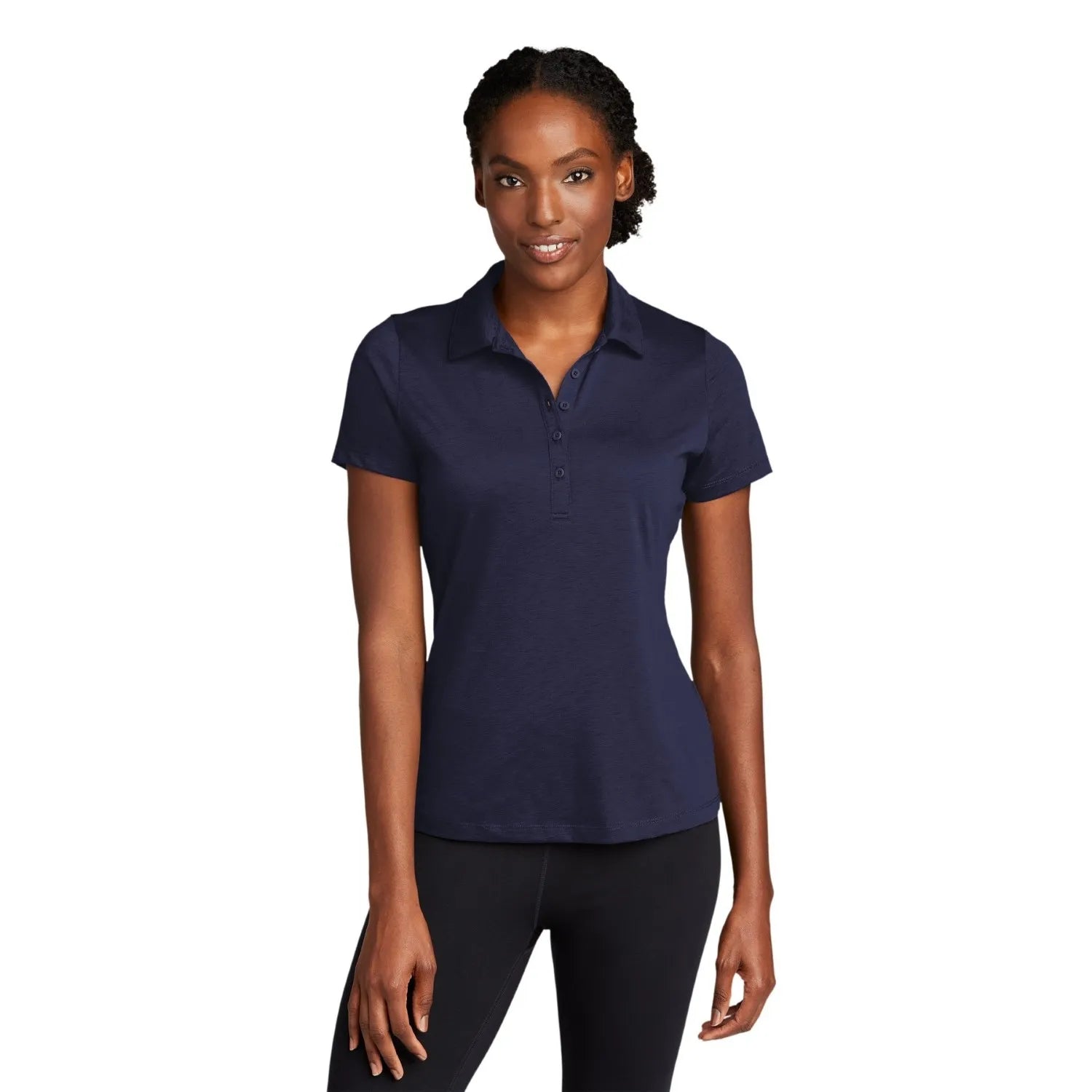 Sport-Tek Sport-Tek Women's PosiCharge Strive Embroidered Polo - True Navy Blue