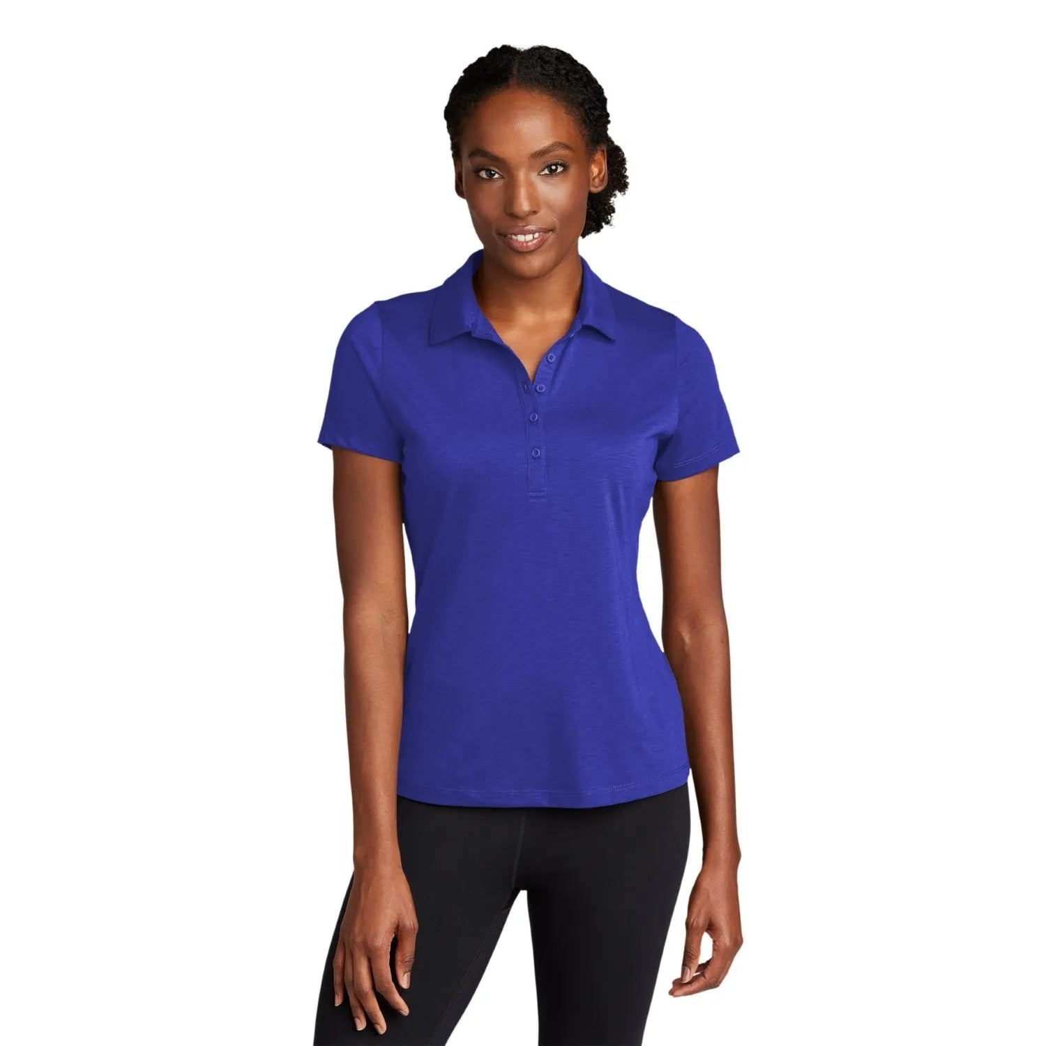 Sport-Tek Sport-Tek Women's PosiCharge Strive Embroidered Polo - True Royal Blue