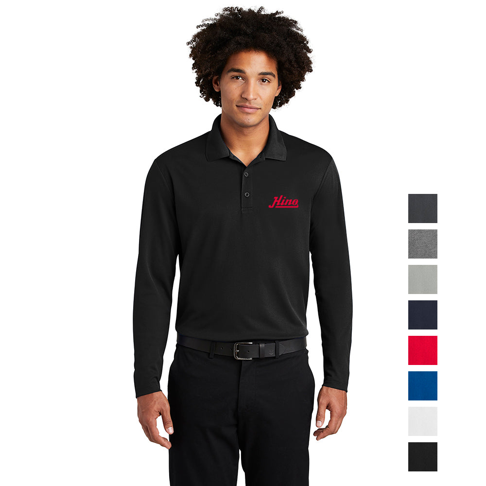 Sport-Tek PosiCharge RacerMesh Long Sleeve Embroidered Polo