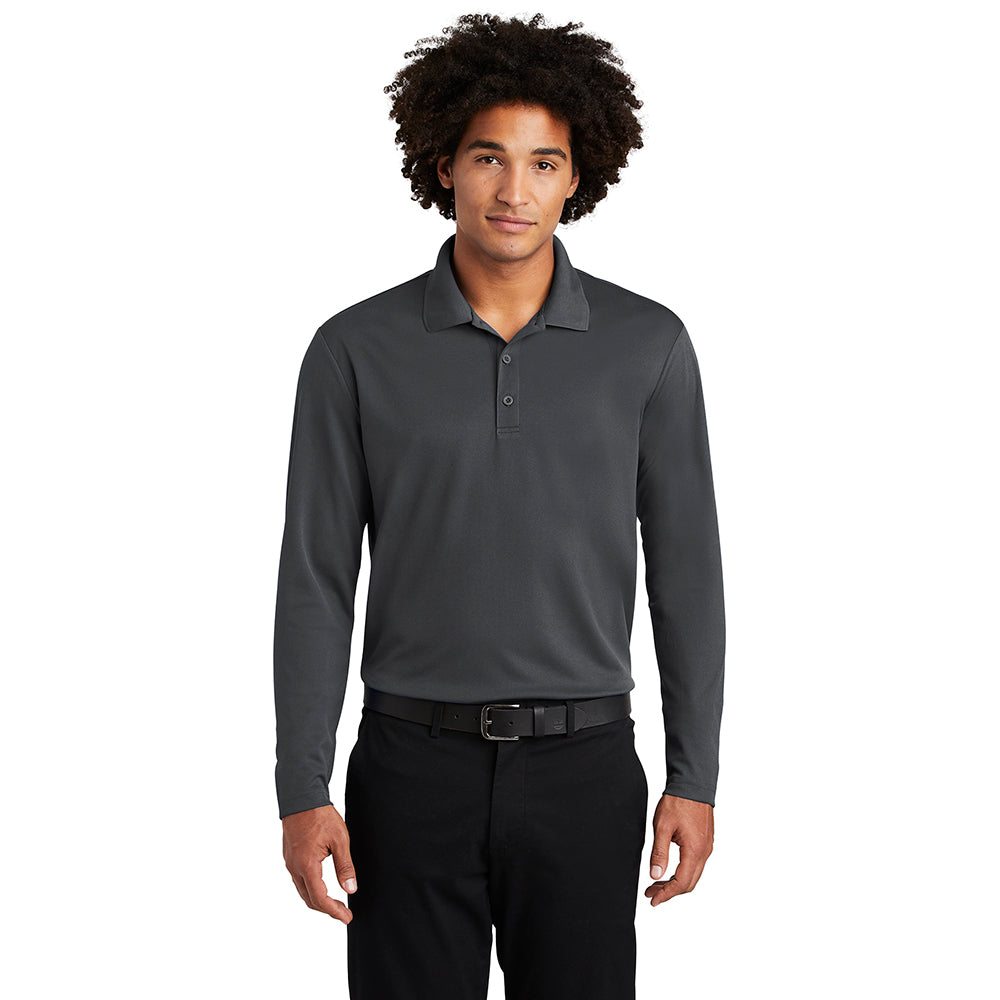 Sport-Tek PosiCharge RacerMesh Long Sleeve Embroidered Polo