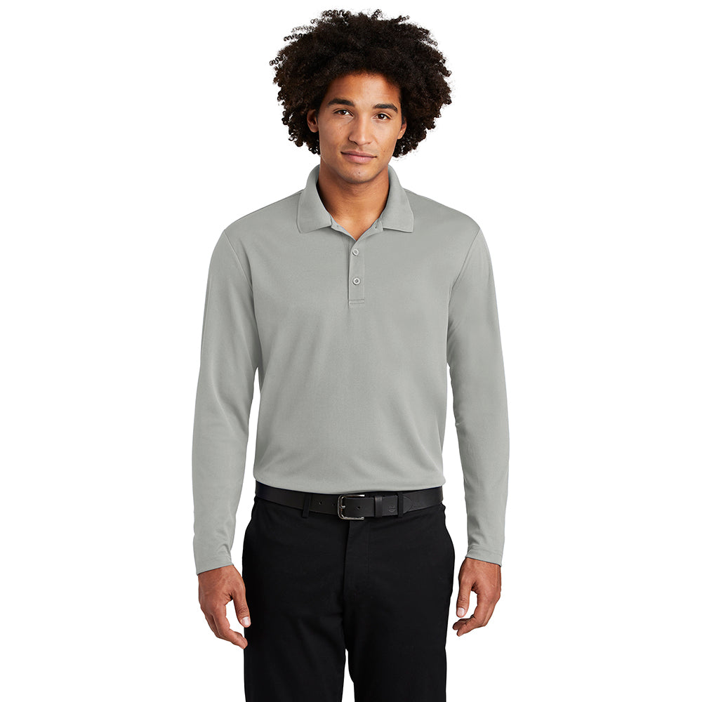 Sport-Tek PosiCharge RacerMesh Long Sleeve Embroidered Polo