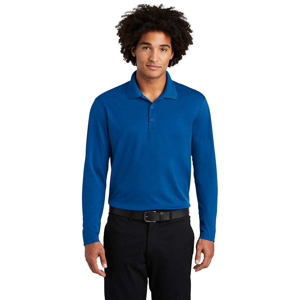 Sport-Tek PosiCharge RacerMesh Long Sleeve Embroidered Polo