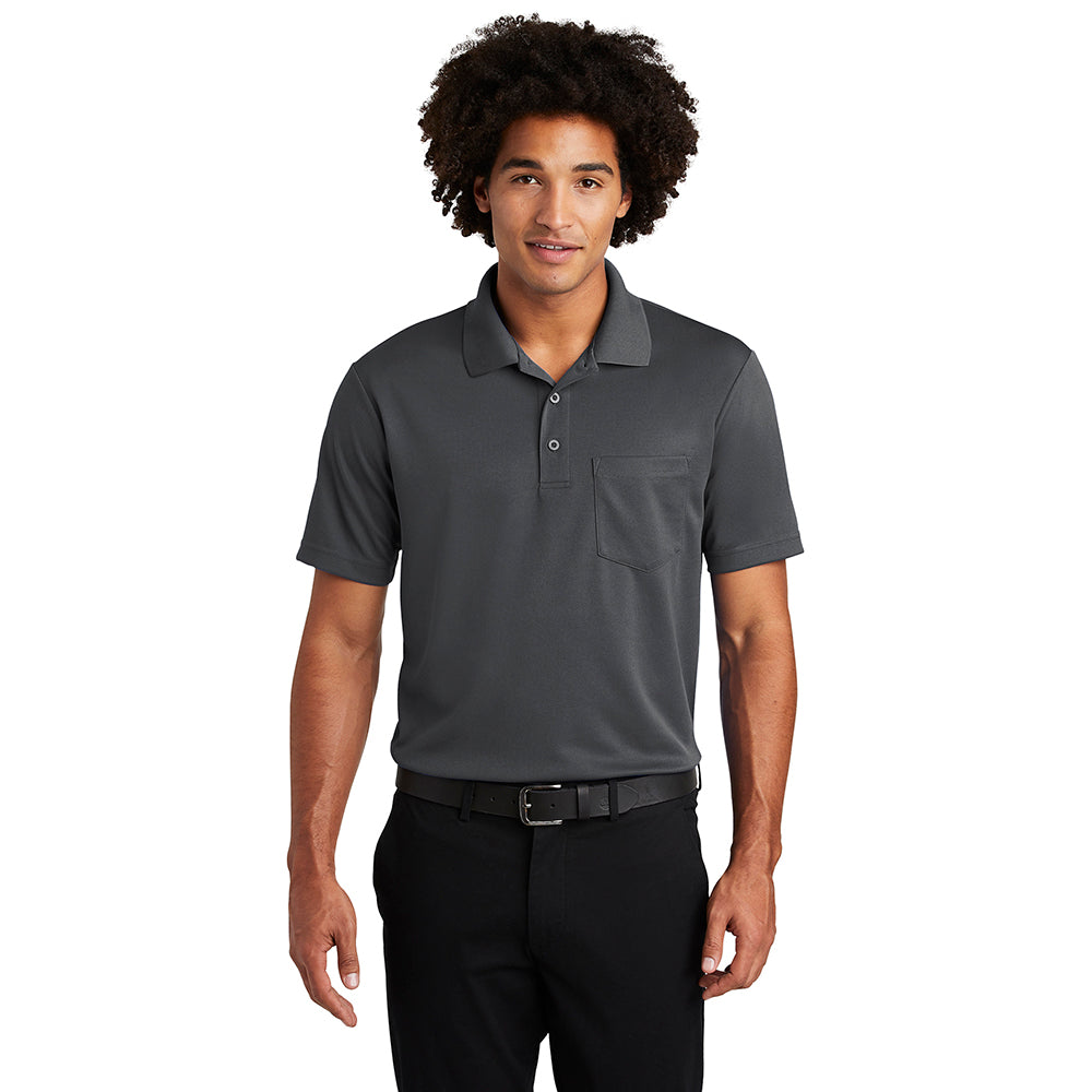 Sport-Tek Sport-Tek PosiCharge RacerMesh Pocket Embroidered Polo - True Navy Blue