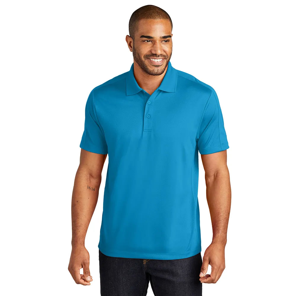 Port Authority Diamond Jacquard Embroidered Polo