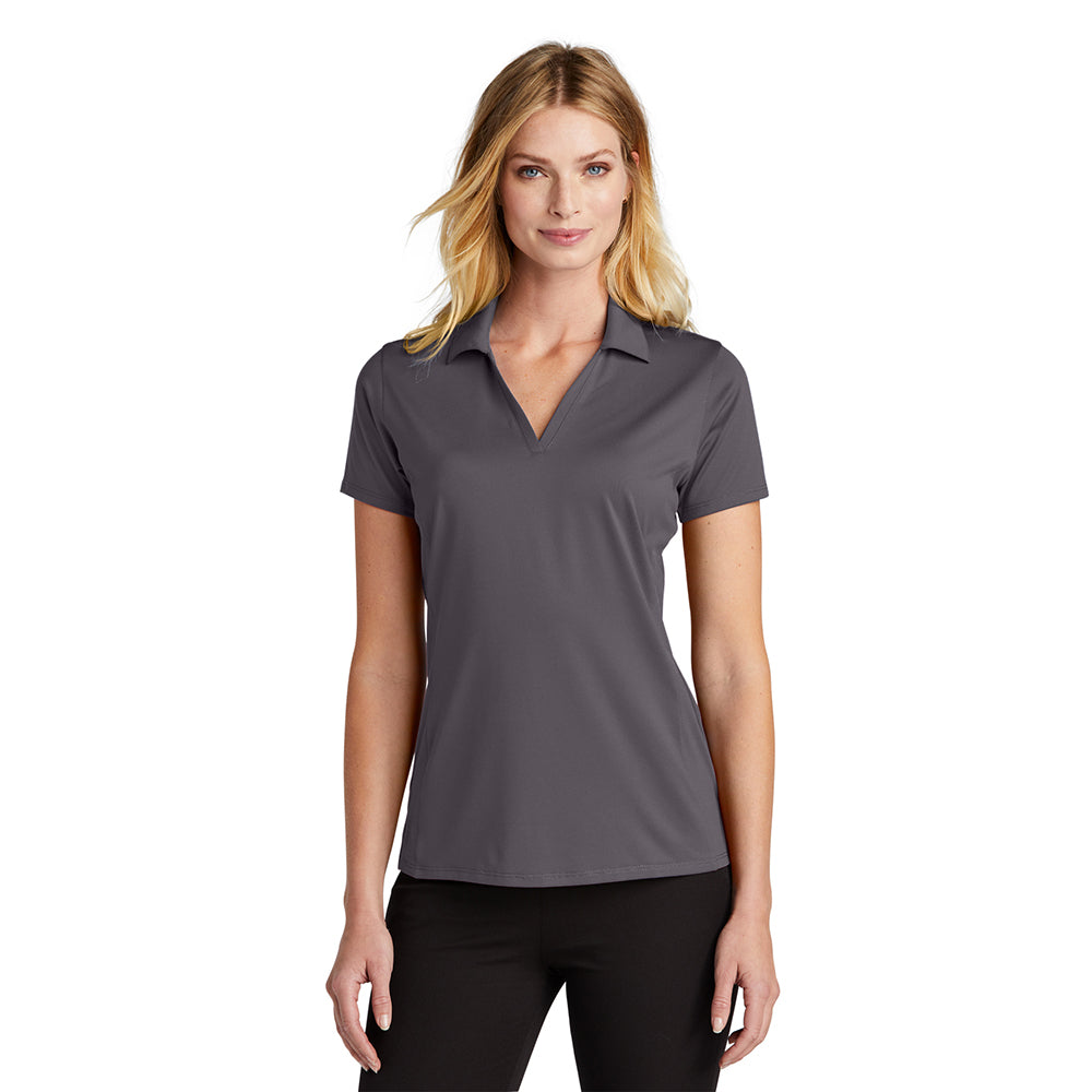 Port Authority Women's Performance Staff Embroidered Polo - Silver Grey (PMS 429C)