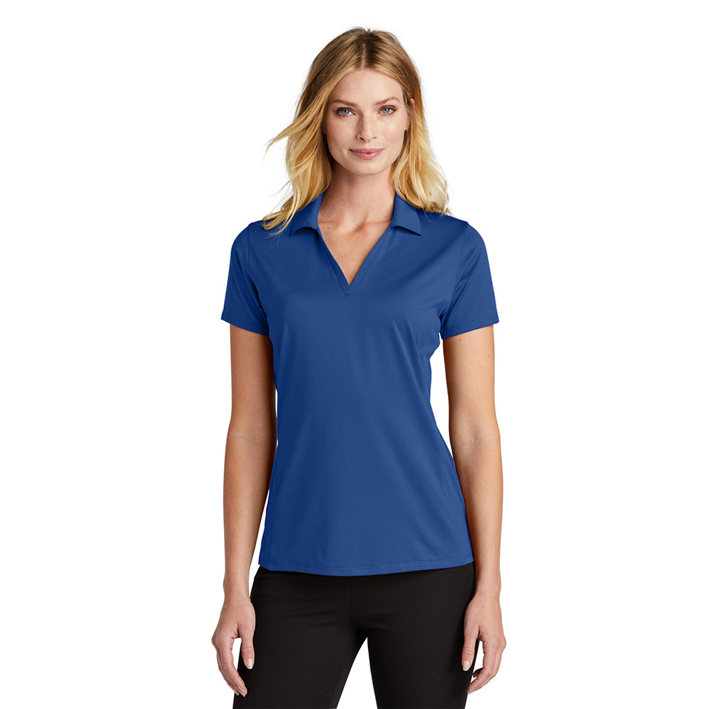 Port Authority Women's Performance Staff Embroidered Polo - True Navy Blue (PMS 533C)
