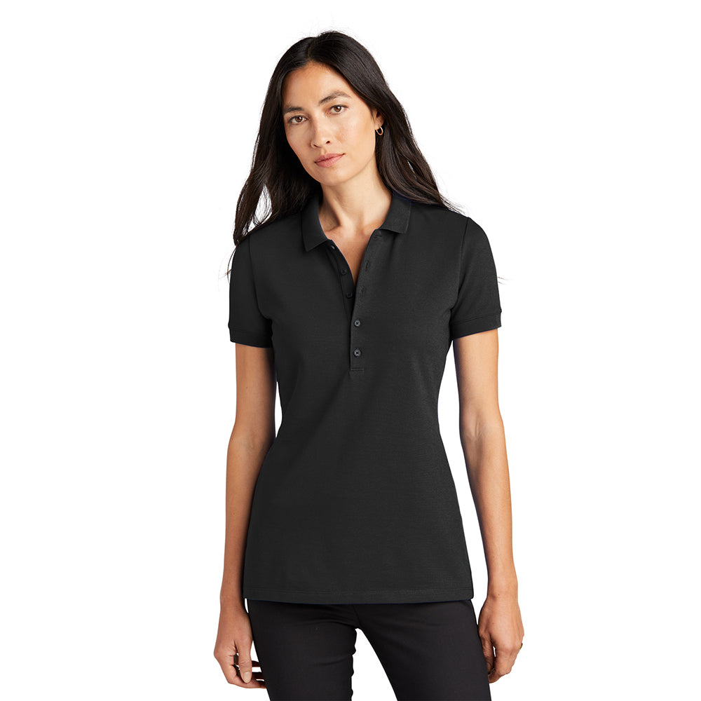 MERCER+METTLE Women’s Stretch Heavyweight Pique Embroidered Polo