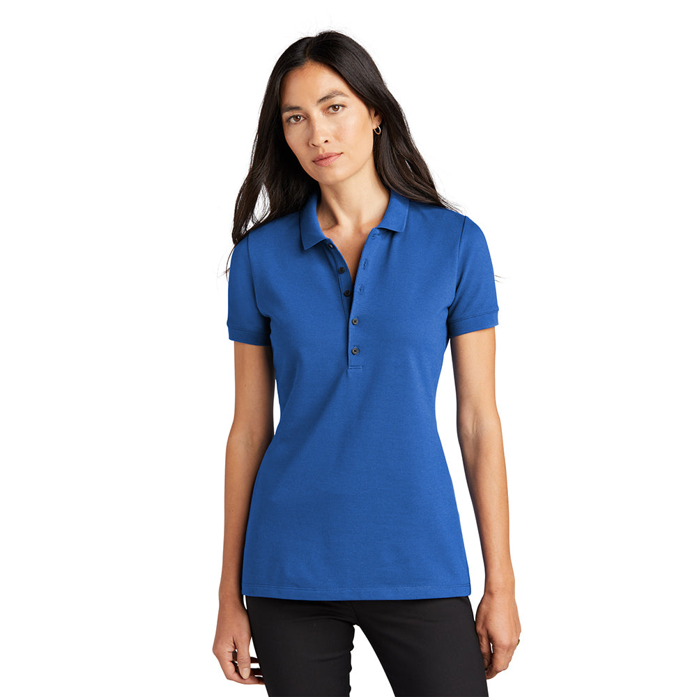 MERCER+METTLE Women’s Stretch Heavyweight Pique Embroidered Polo