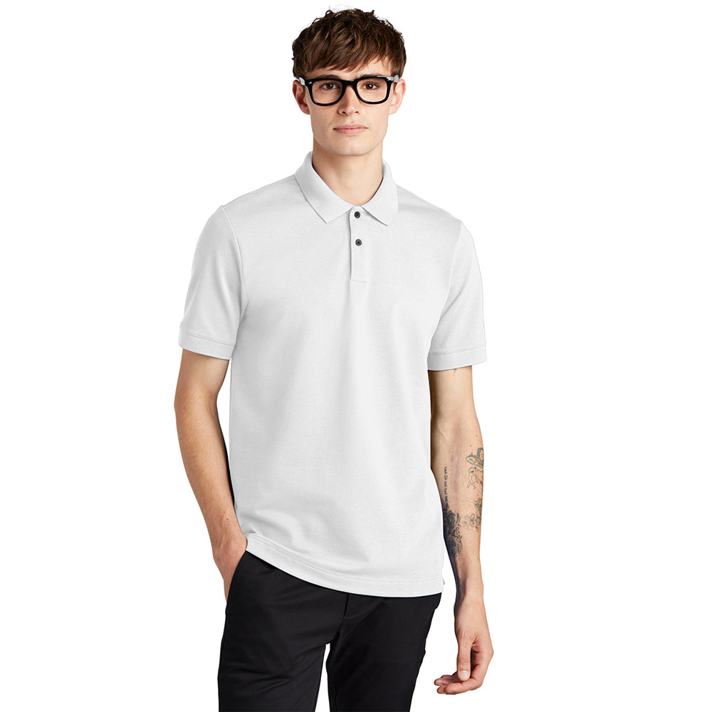 MERCER+METTLE Stretch Heavyweight Pique Embroidered Polo