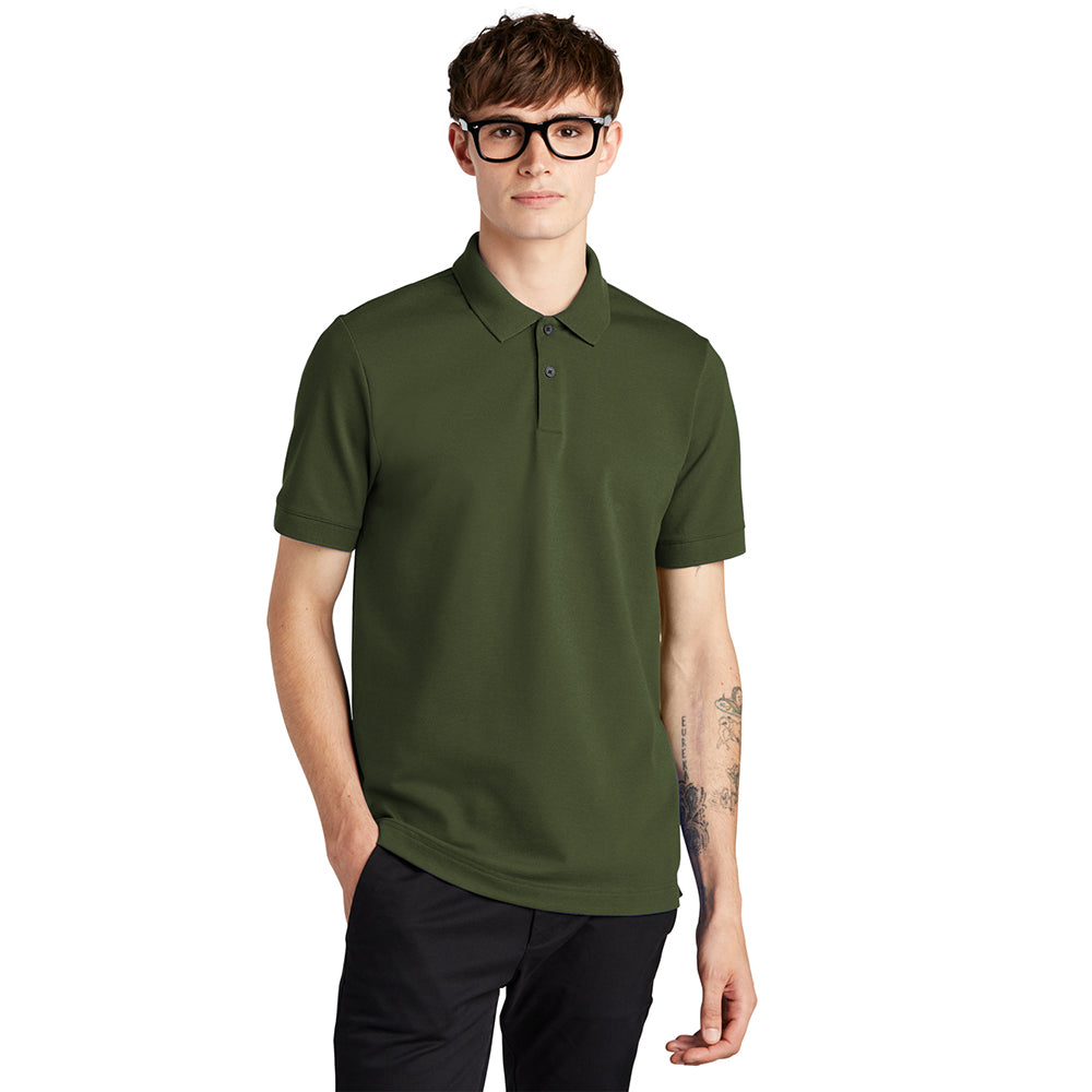 MERCER+METTLE Stretch Heavyweight Pique Embroidered Polo