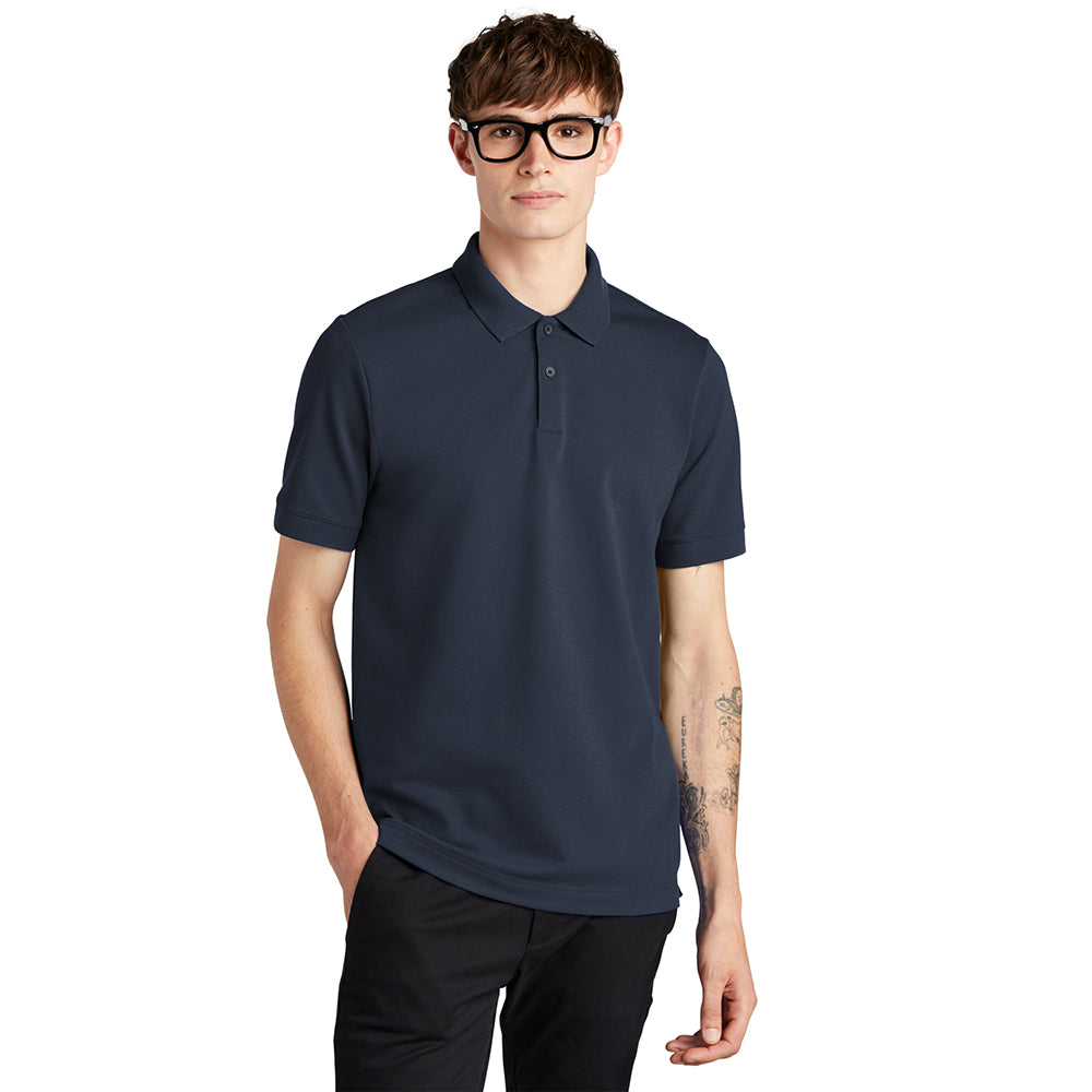 MERCER+METTLE Stretch Heavyweight Pique Embroidered Polo