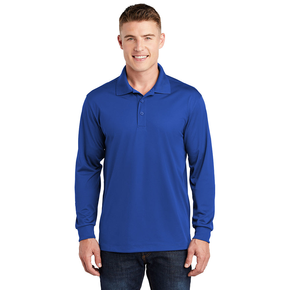 Sport-Tek Long Sleeve Micropique Sport-Wick Embroidered Polo