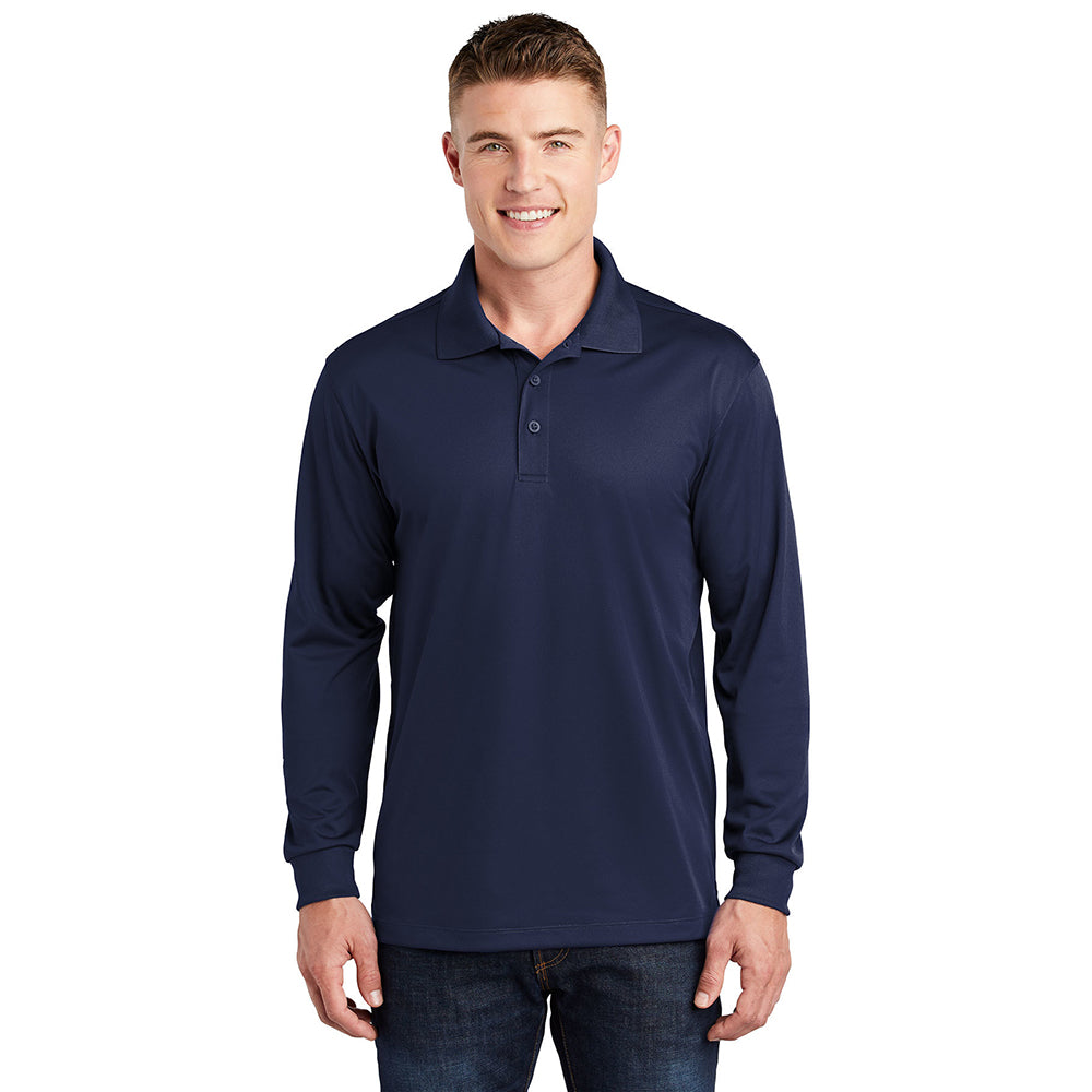 Sport-Tek Long Sleeve Micropique Sport-Wick Embroidered Polo