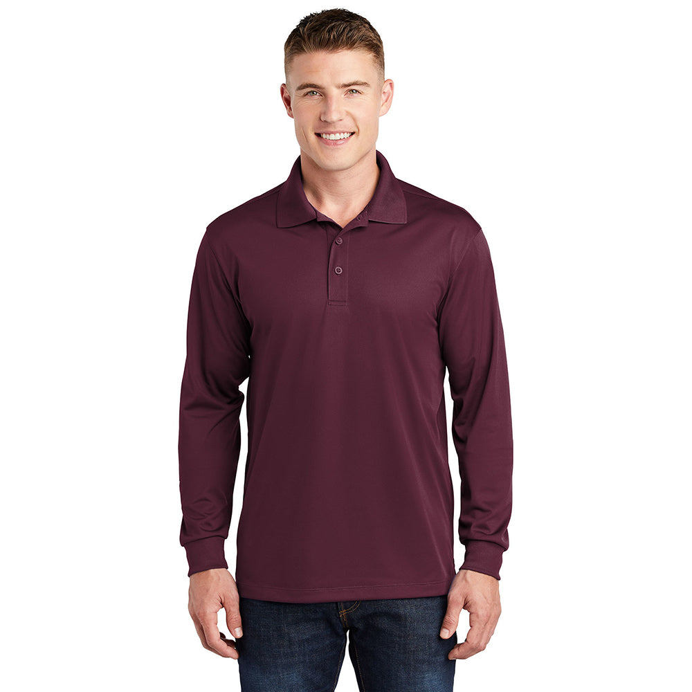 Sport-Tek Long Sleeve Micropique Sport-Wick Embroidered Polo