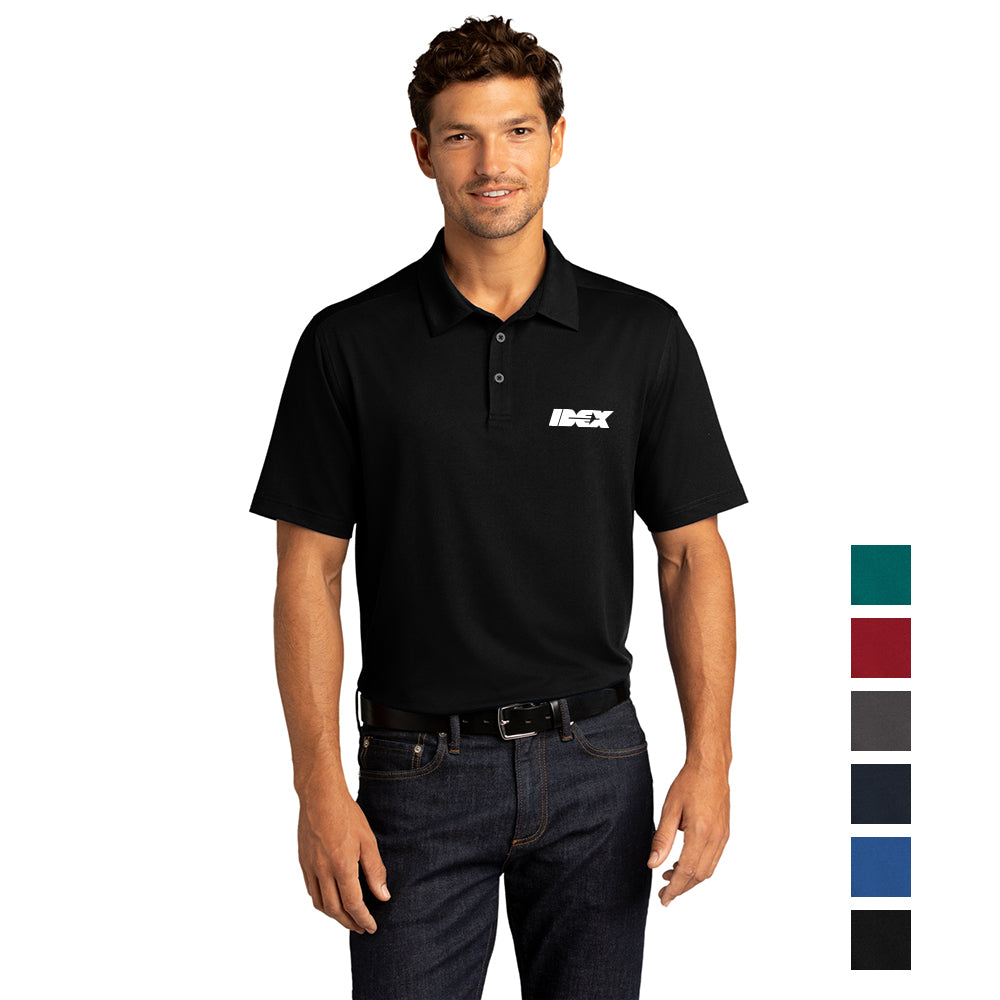 Port Authority City Stretch Embroidered Polo – True Blue (PMS 654C)