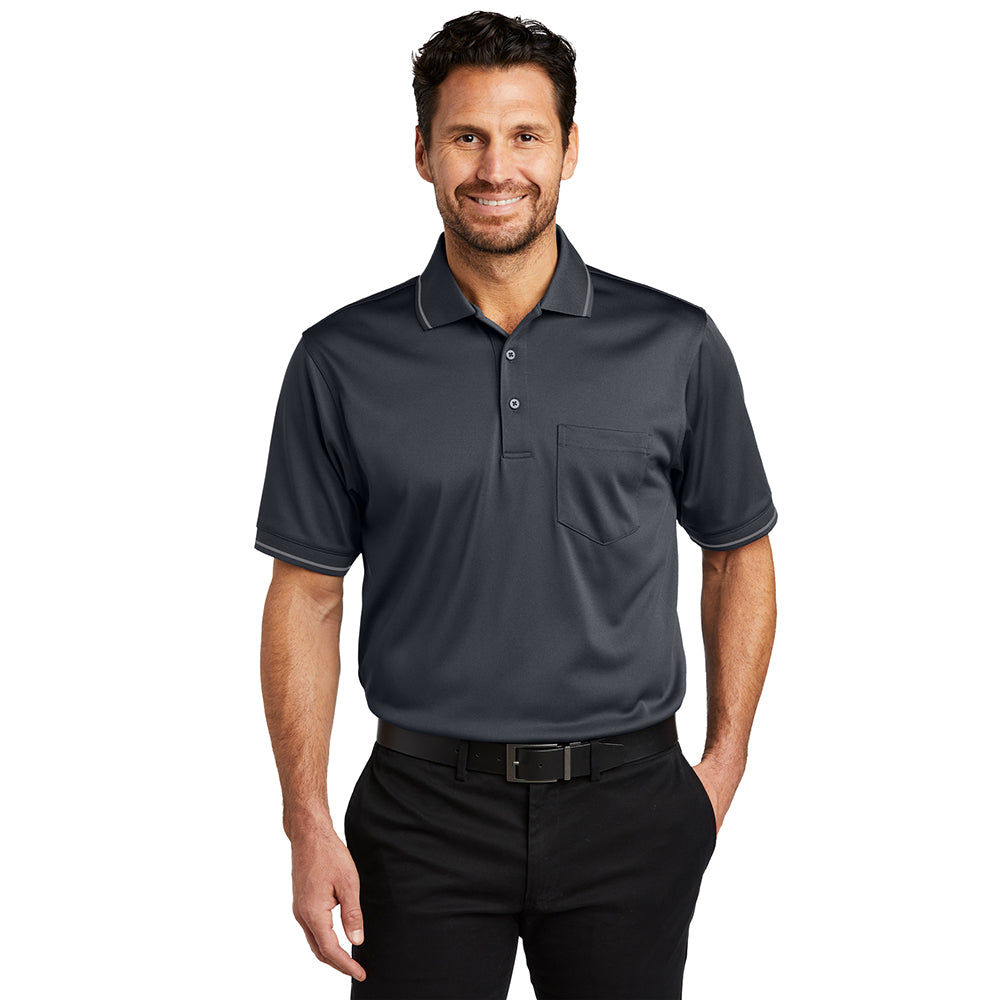 CornerStone Select Snag-Proof Tipped Pocket Embroidered Polo