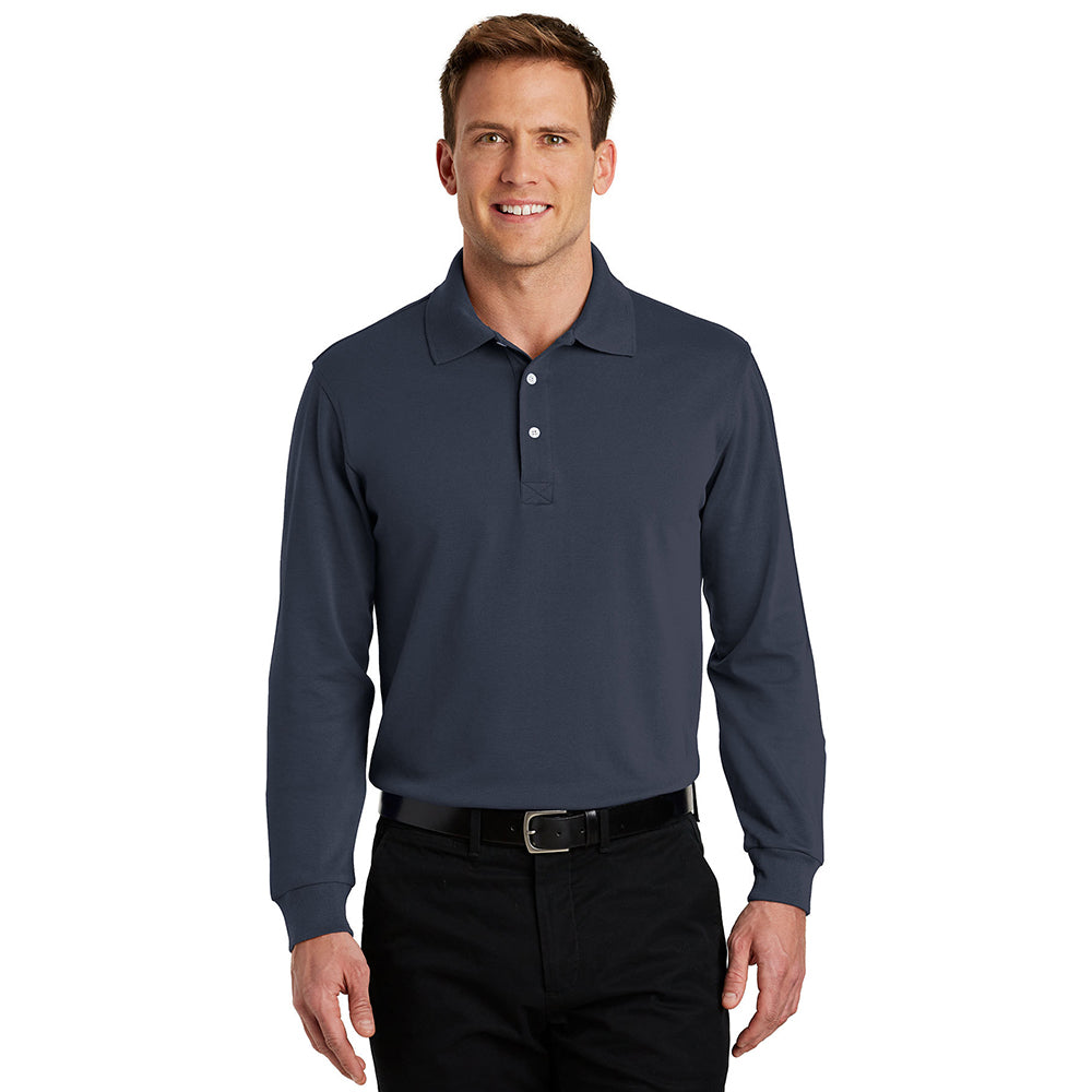 Port Authority Rapid Dry Long Sleeve Embroidered Polo