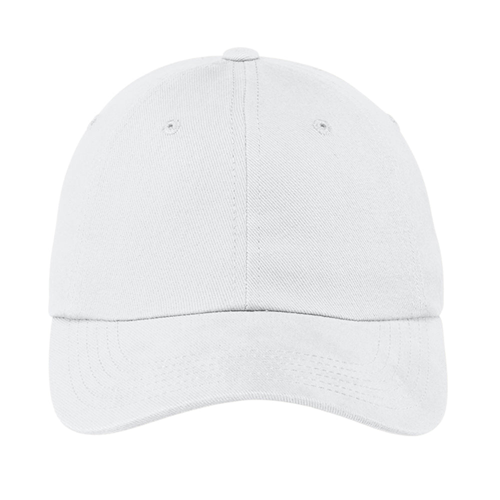 Port Authority Brushed Twill Embroidered Cap - White