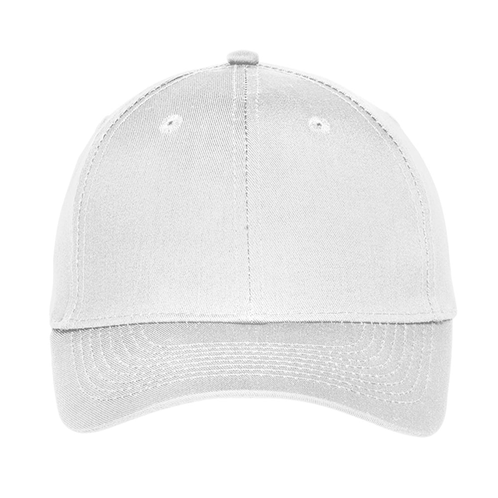 Port Authority Uniforming Twill Embroidered Cap - White