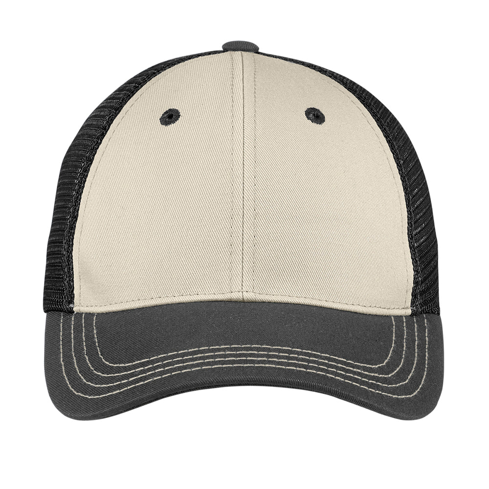 District Tri-Tone Mesh Back Embroidered Cap