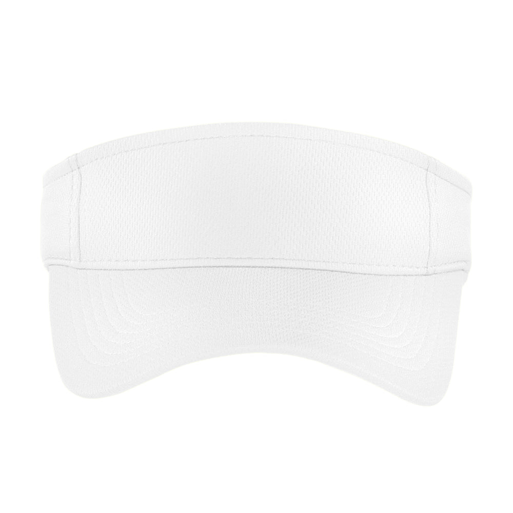 Sport-Tek PosiCharge RacerMesh Embroidered Visor - White
