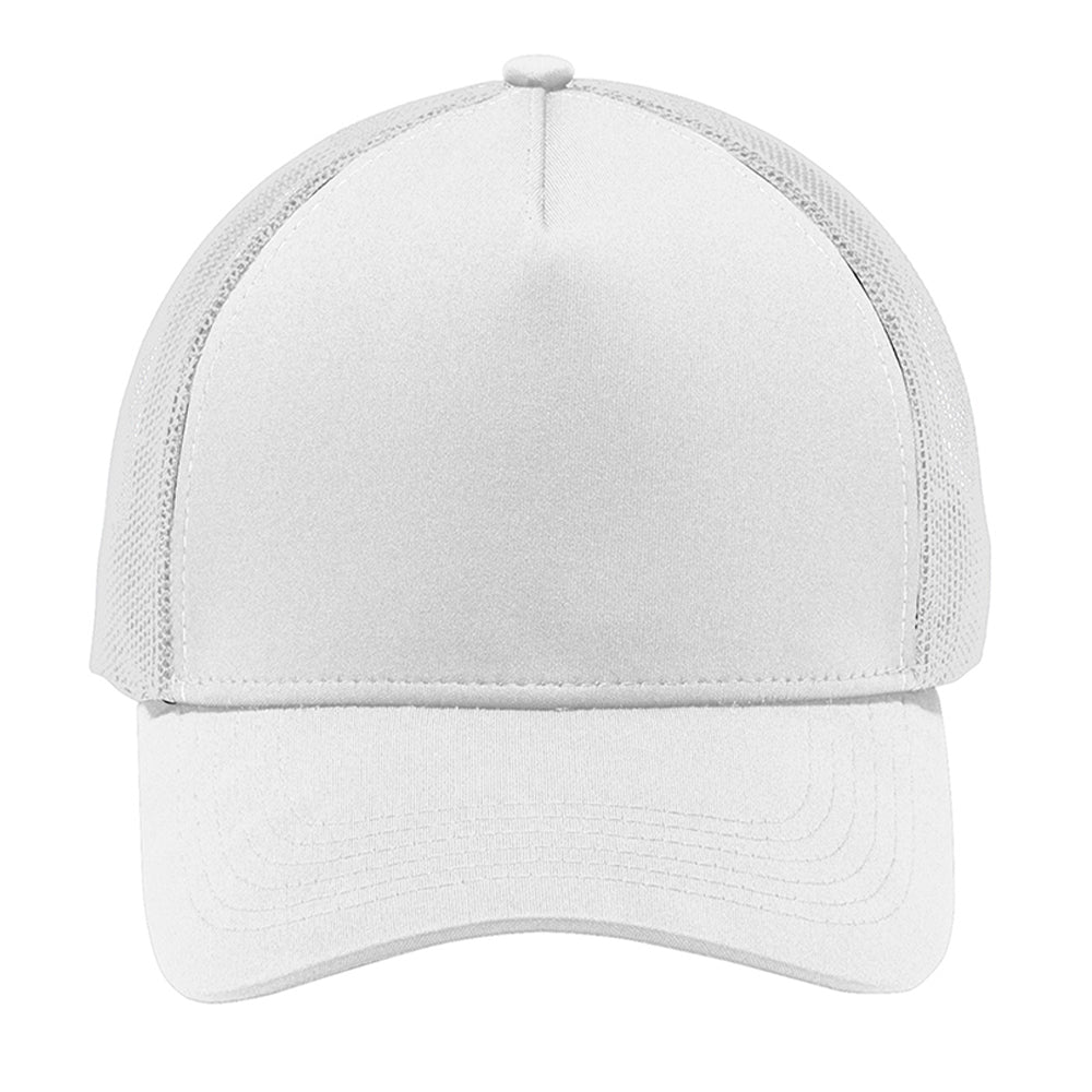Sport-Tek PosiCharge Competitor Mesh Back Embroidered Cap - White/White