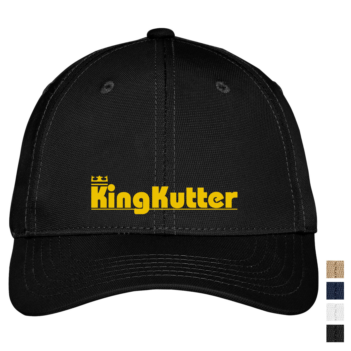 Port Authority Nylon Twill Performance Embroidered Cap - Black