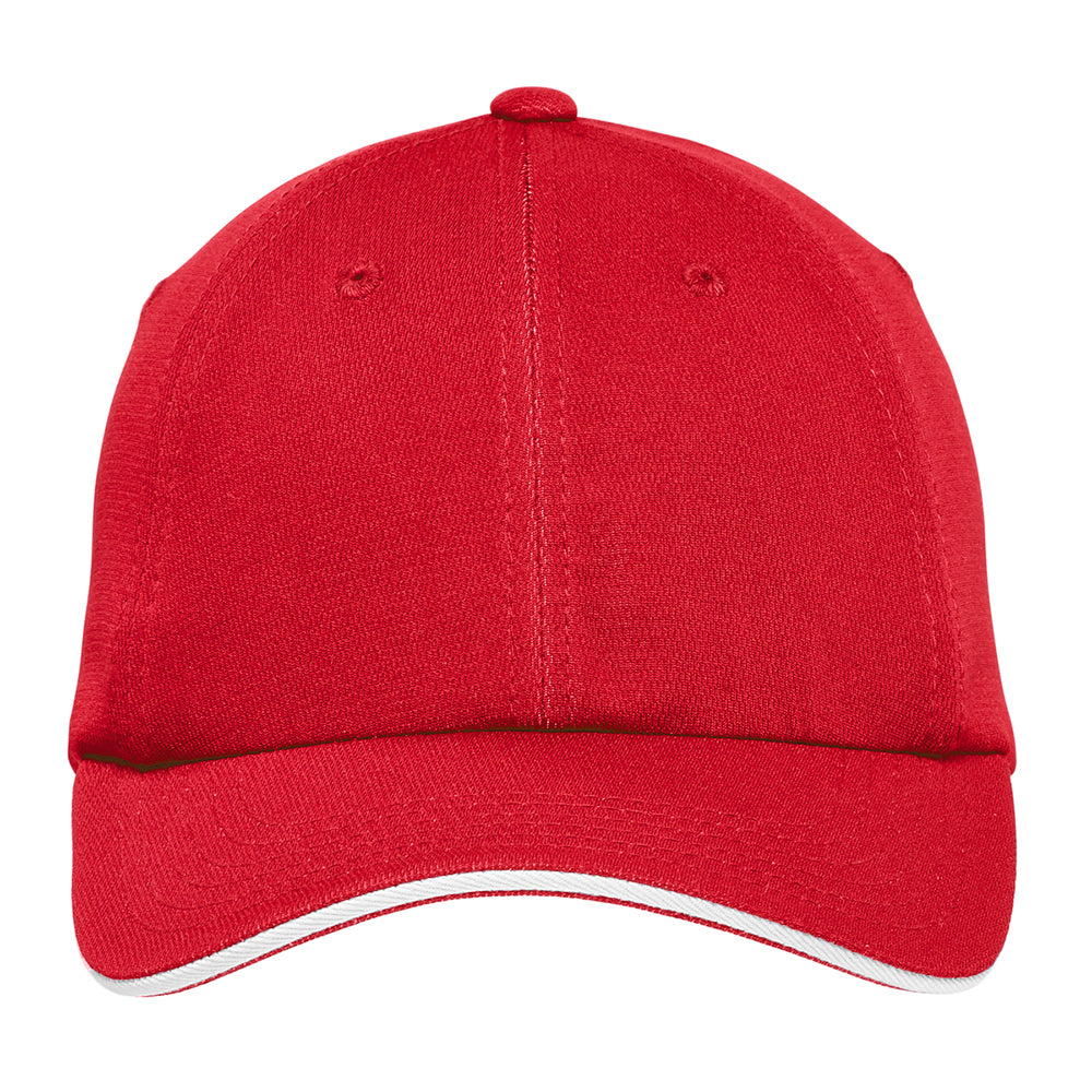 Port Authority Dry Zone Embroidered Cap - Engine Red/White