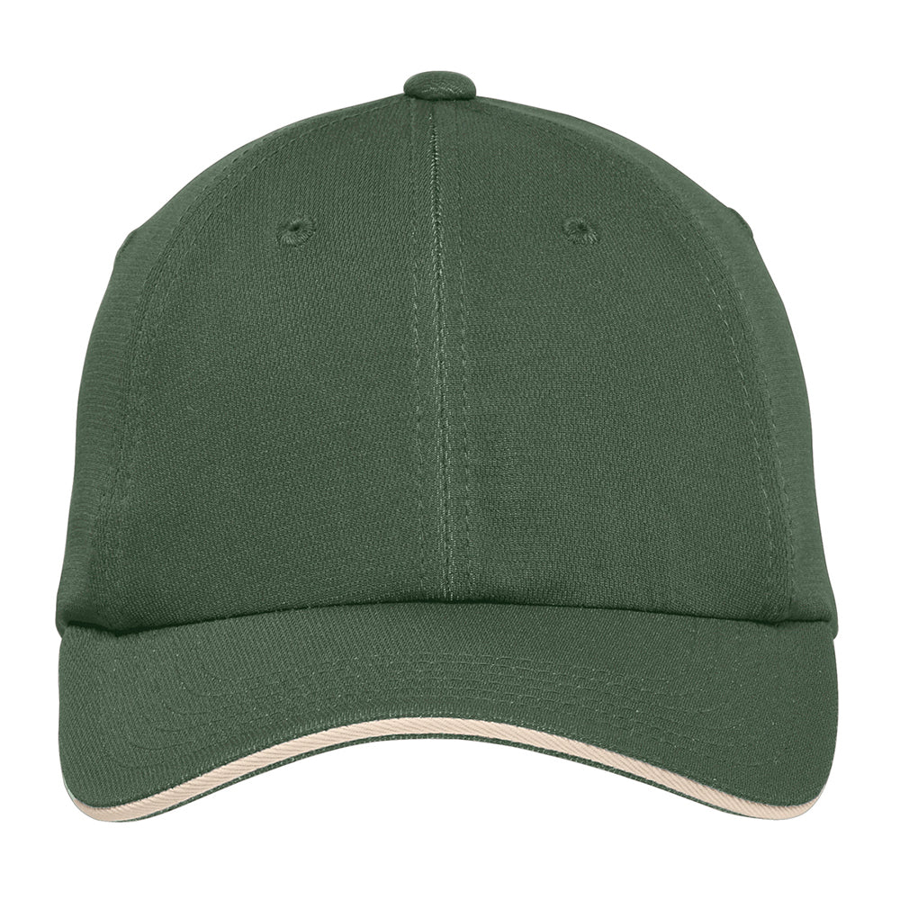 Port Authority Dry Zone Embroidered Cap - Olive Green/Stone White