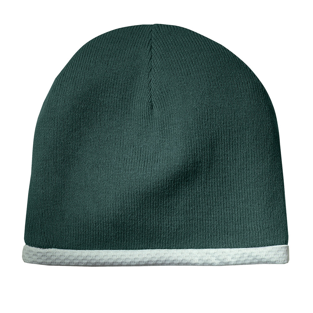 Sport-Tek Performance Knit Embroidered Cap - Forest Green