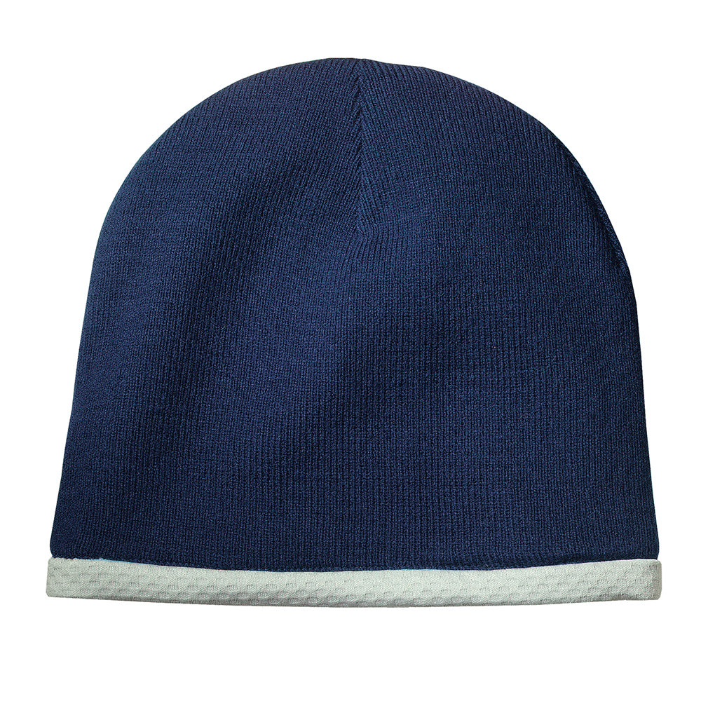 Sport-Tek Performance Knit Embroidered Cap - True Navy Blue