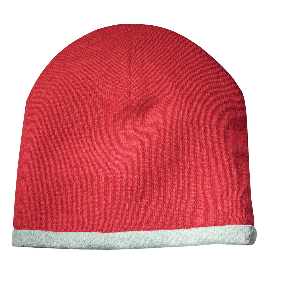 Sport-Tek Performance Knit Embroidered Cap - True Red