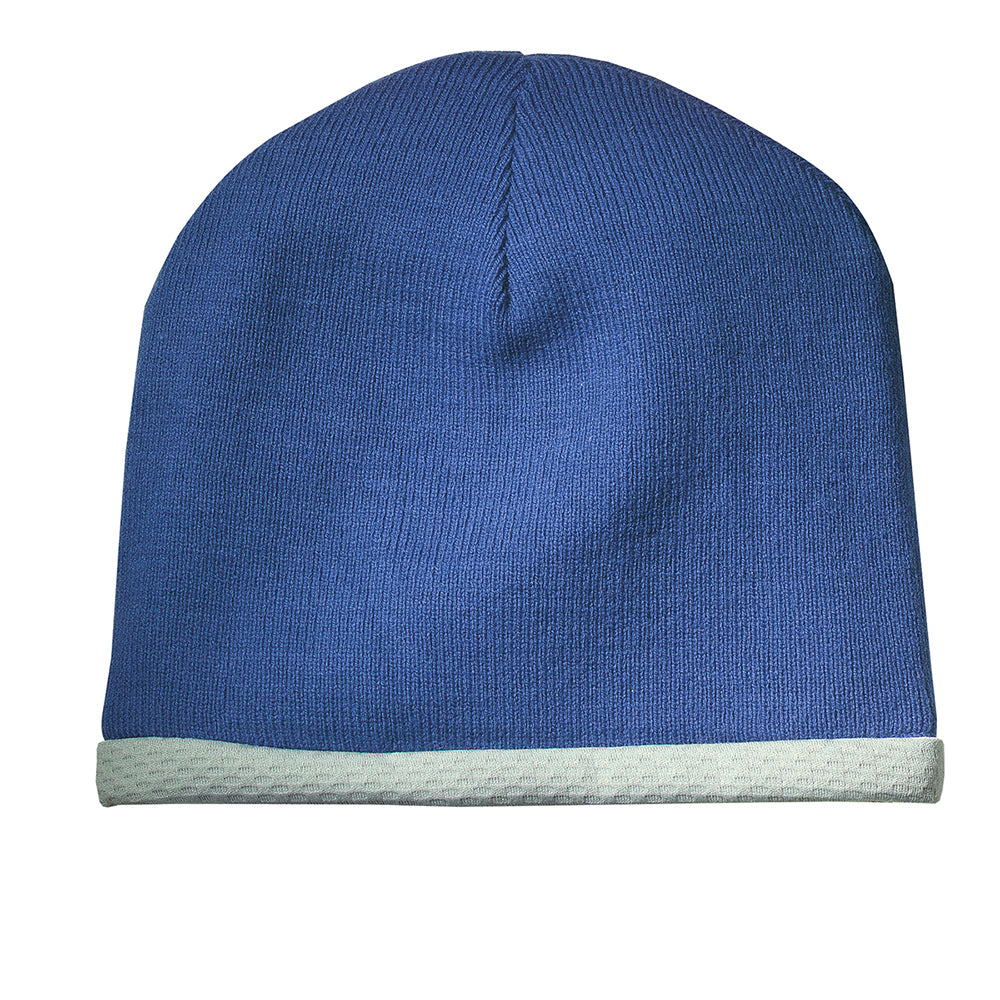 Sport-Tek Performance Knit Embroidered Cap - True Royal Blue