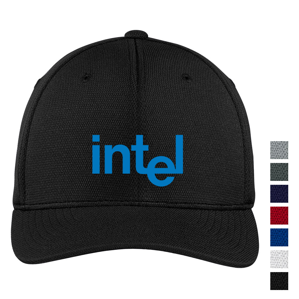 Sport-Tek Flexfit Cool & Dry Poly Block Mesh Embroidered Cap - Grey Heather