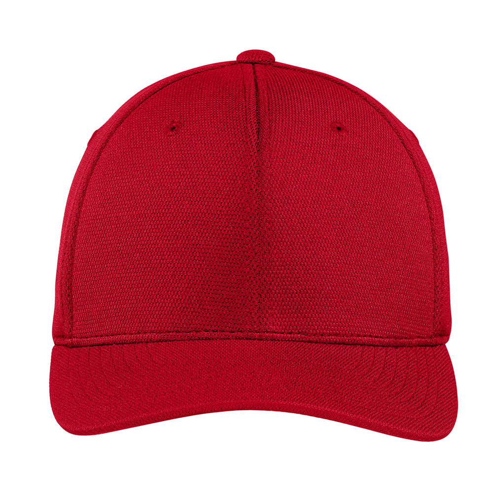 Sport-Tek Flexfit Cool & Dry Poly Block Mesh Embroidered Cap - True Red