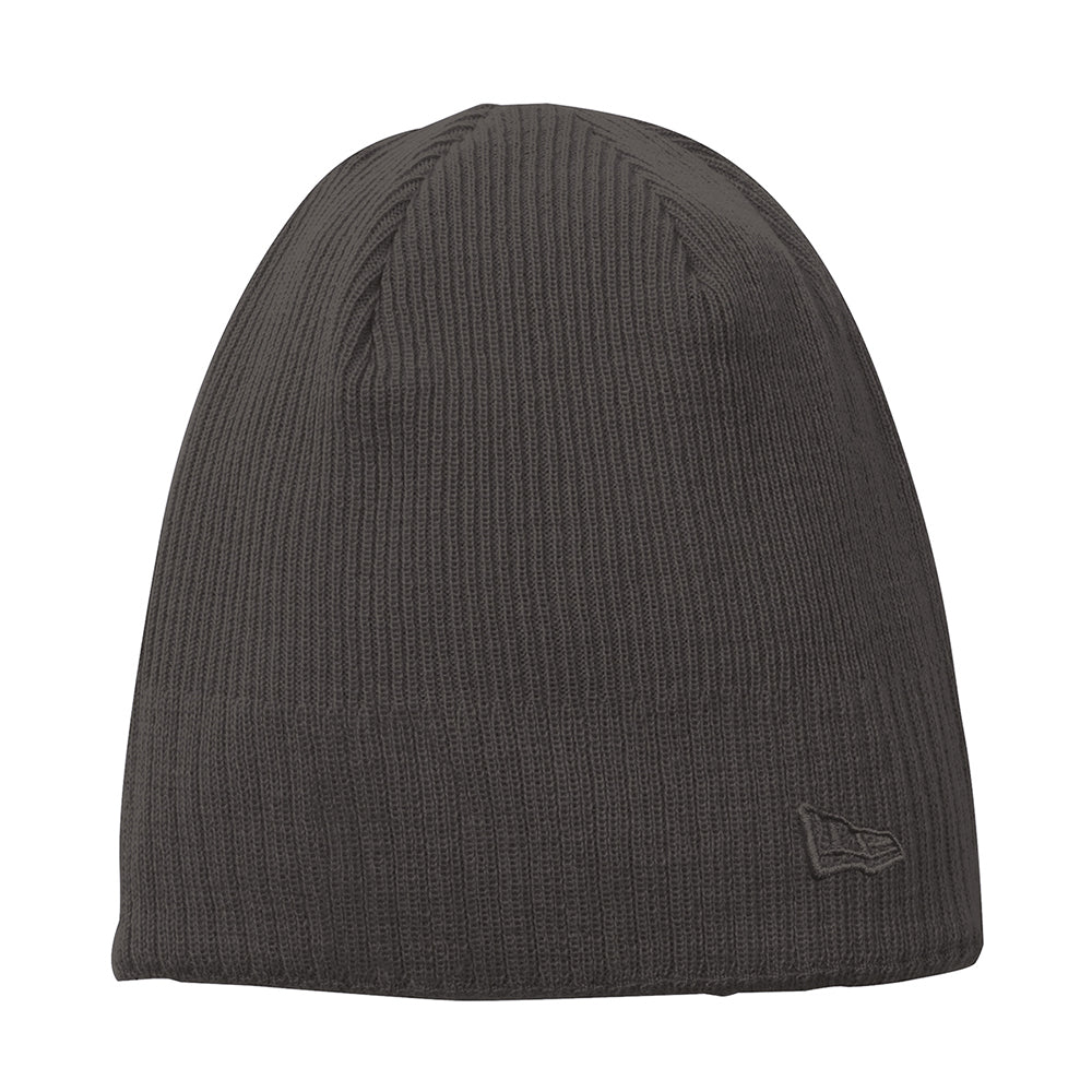 New Era Knit Embroidered Beanie - Slate Grey