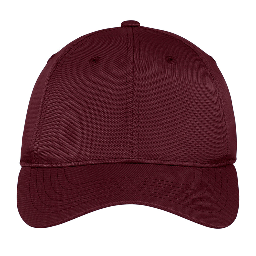 Sport-Tek Dry Zone Nylon Embroidered Cap - Maroon Red (PMS 504C)