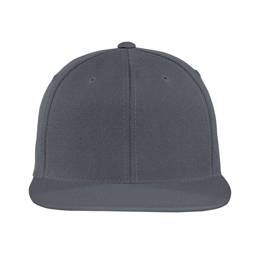 Sport-Tek Yupoong Flat Bill Snapback Embroidered Cap - Graphite Grey (PMS 7540C)