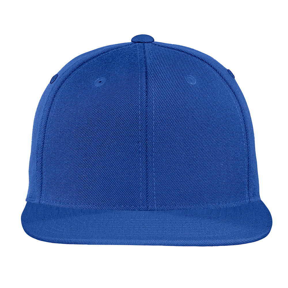 Sport-Tek Yupoong Flat Bill Snapback Embroidered Cap - True Royal Blue (PMS 7687C)