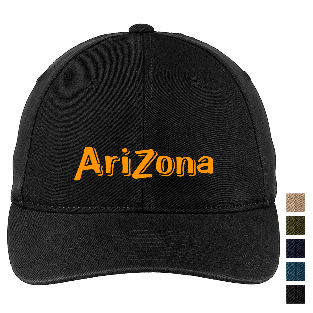Port Authority Flexfit Garment Washed Embroidered Cap - Black (PMS BLACK C)