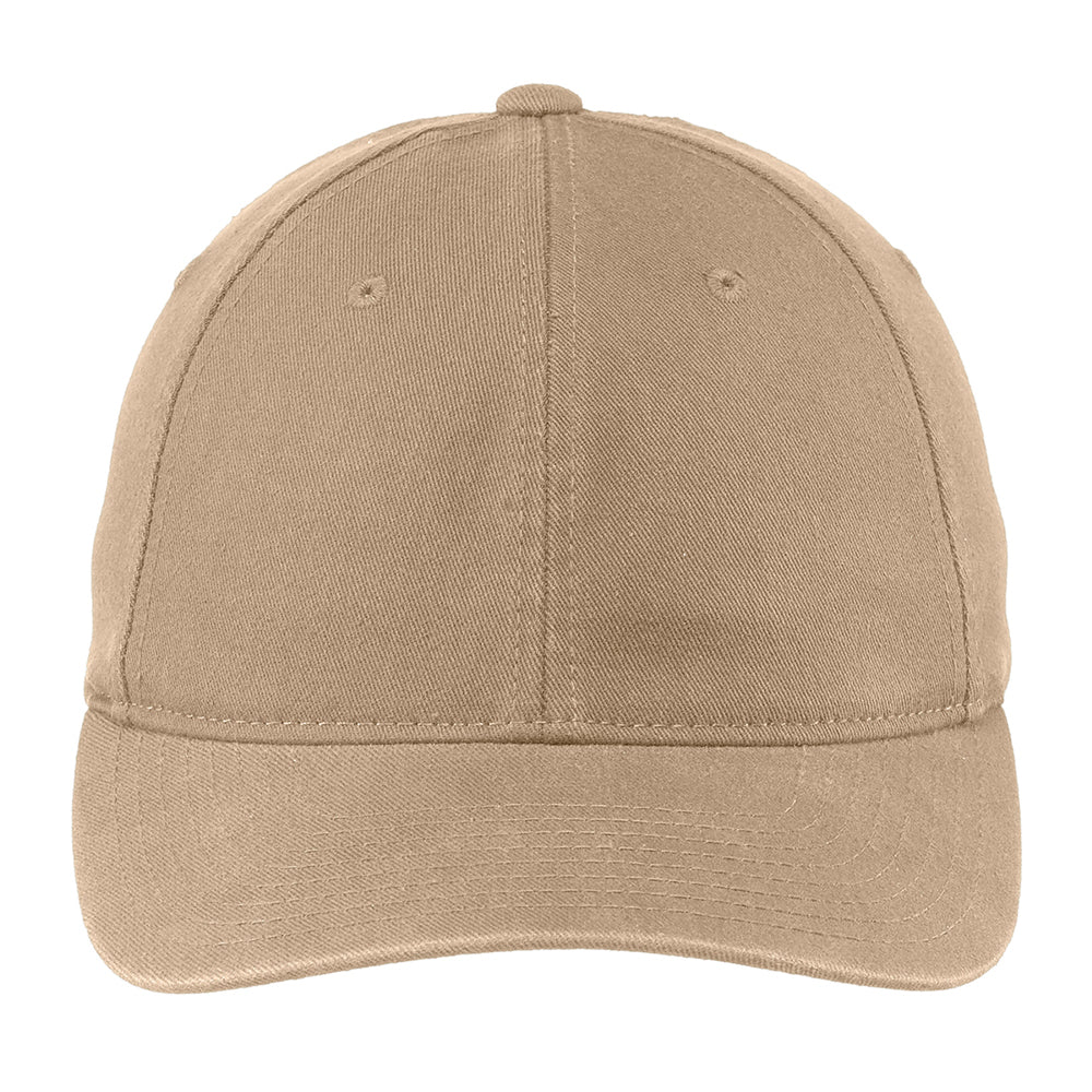 Port Authority Flexfit Garment Washed Embroidered Cap - Khaki Beige (PMS 7504C)