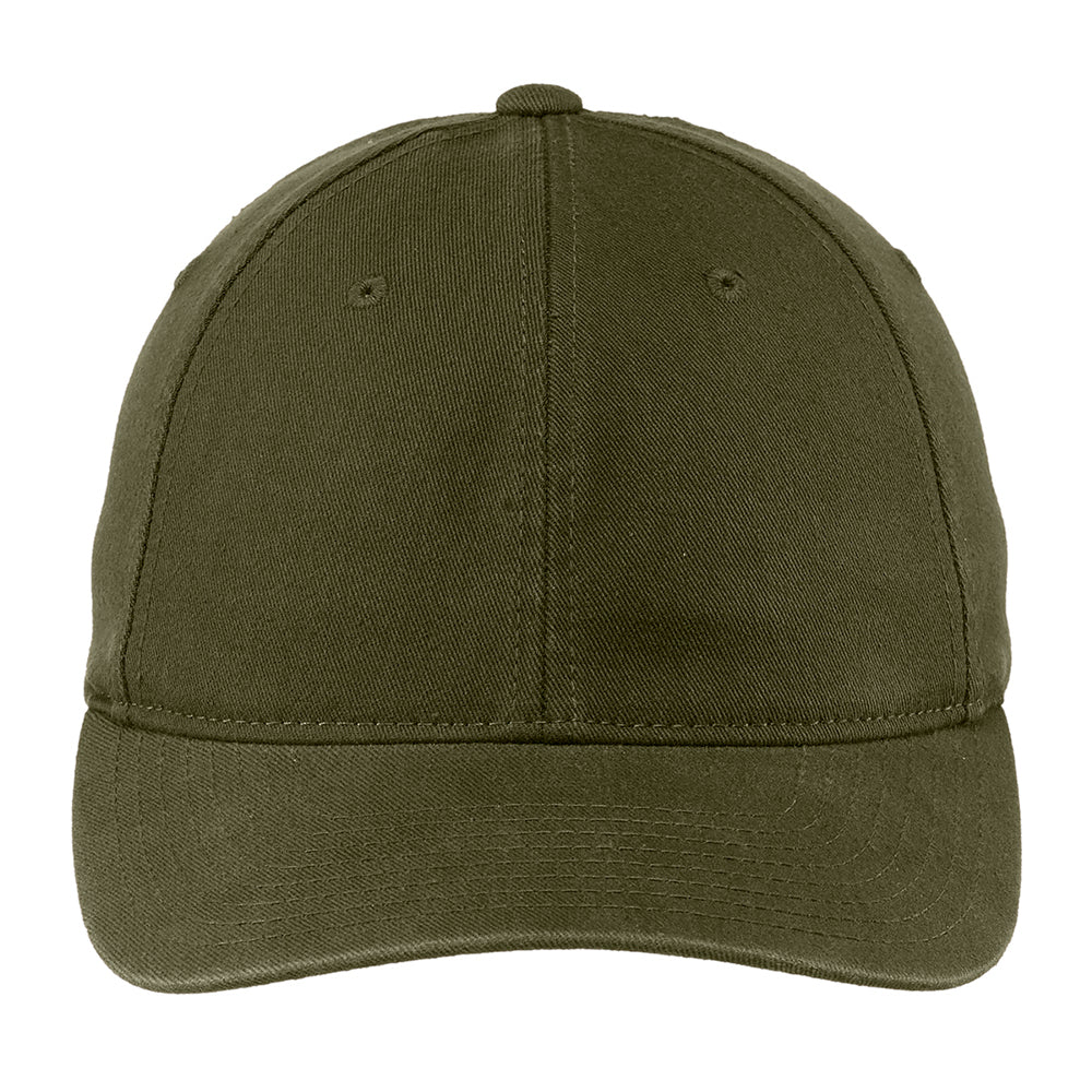 Port Authority Flexfit Garment Washed Embroidered Cap - Loden Green (PMS 7769C)