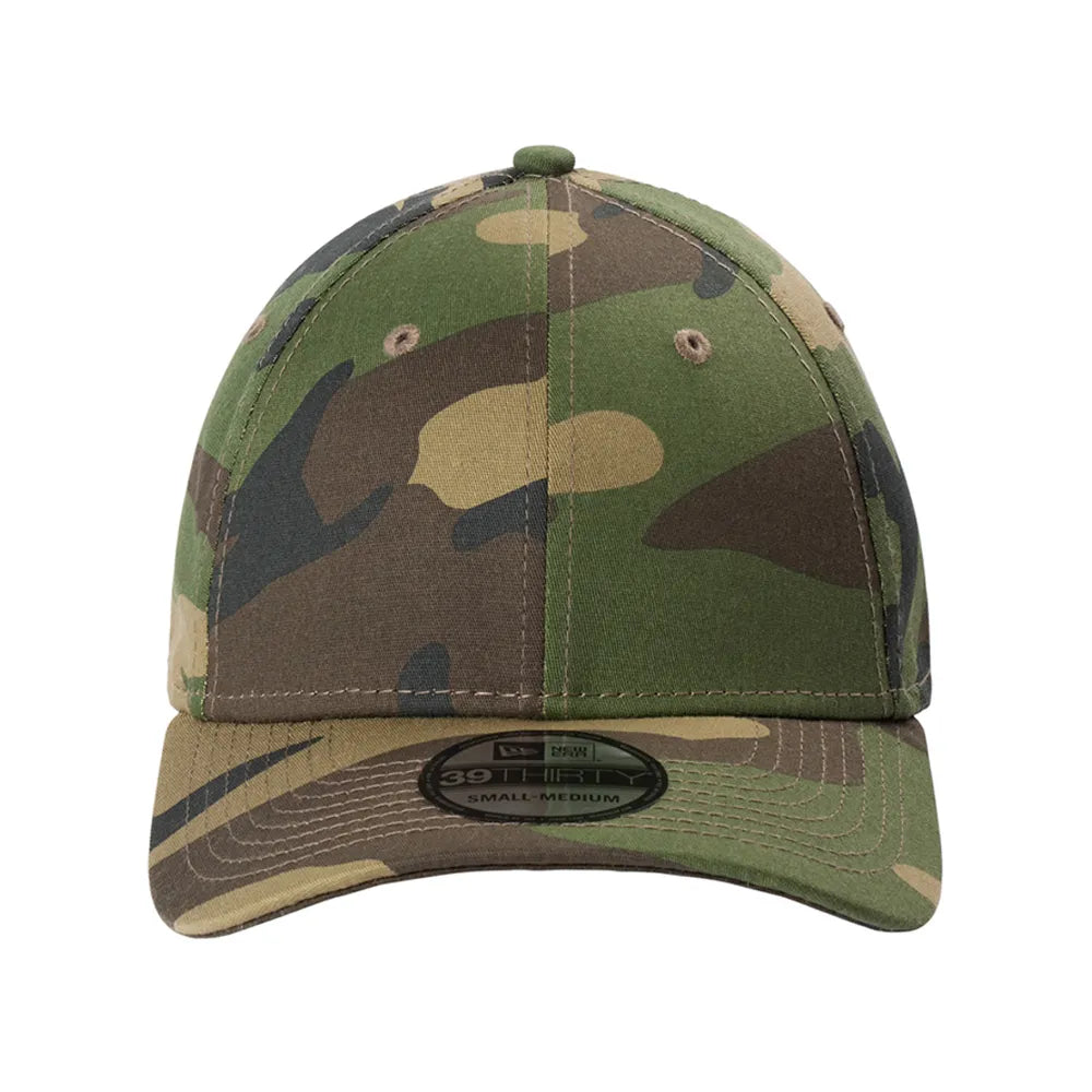 New Era - Structured Stretch Cotton Embroidered Cap - Camo Green (PMS PATTERNED)
