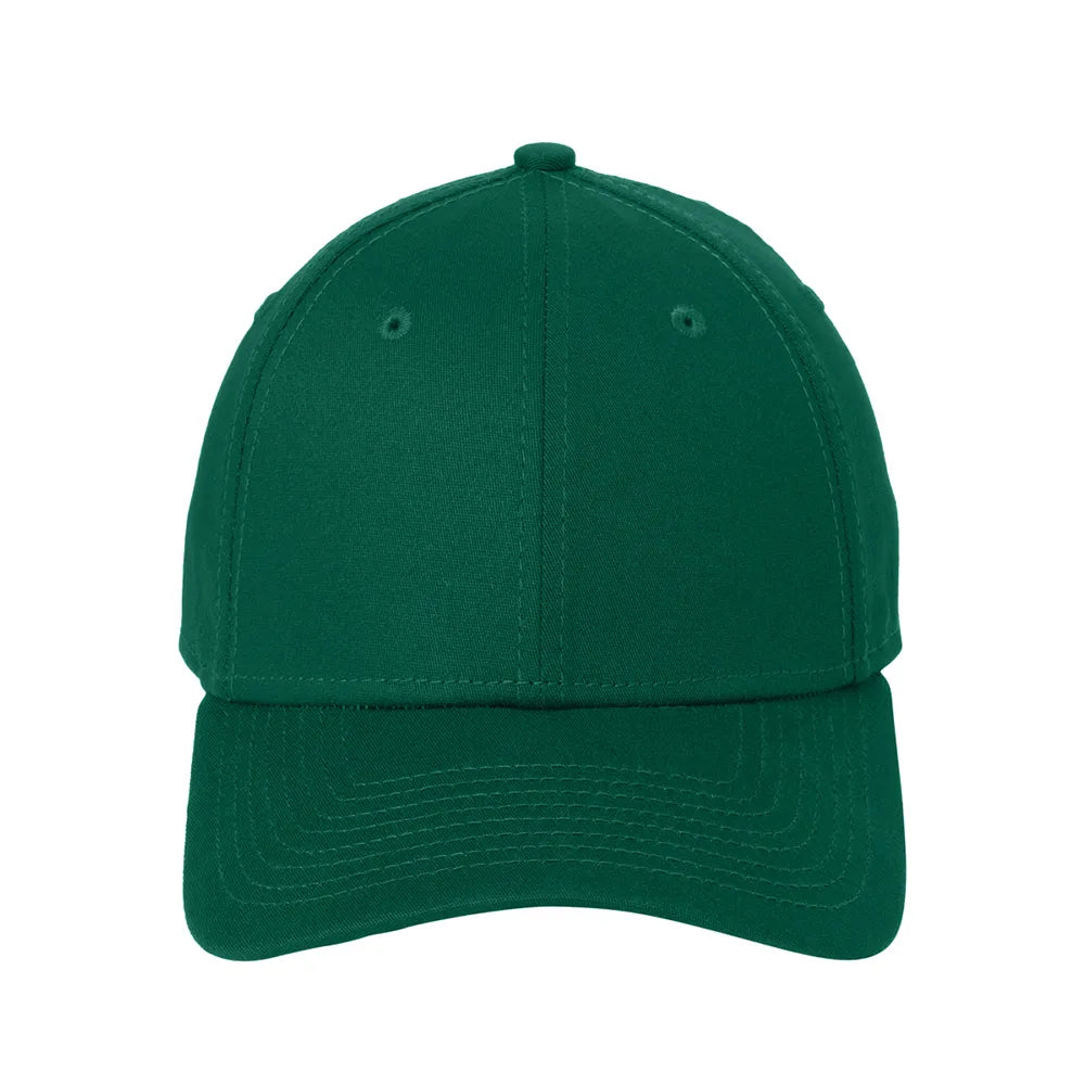 New Era - Structured Stretch Cotton Embroidered Cap - Dark Green (PMS 567C)