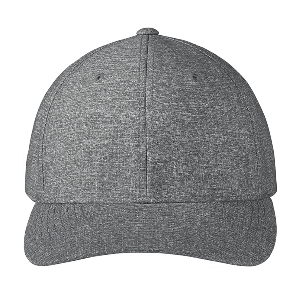 Port Authority Flexfit 110 Performance Snapback Embroidered Cap - Heather Grey (PMS 7540C)