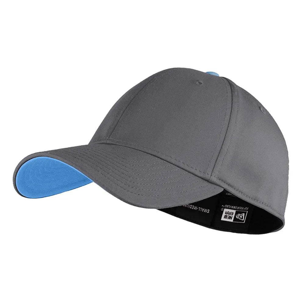 New Era Interception Embroidered Cap - Graphite Grey/Sky Blue (PMS COOL GRAY 11C)