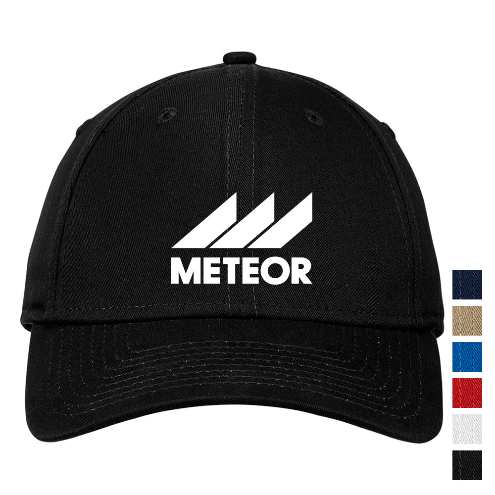 New Era - Adjustable Structured Embroidered Cap - Black (PMS BLACK C)